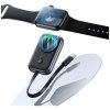 Ładowarka indukcyjna 2w1 Usams CD245 do  Apple Watch z powerbankiem 1200mAh + kabel USB-C tarnish